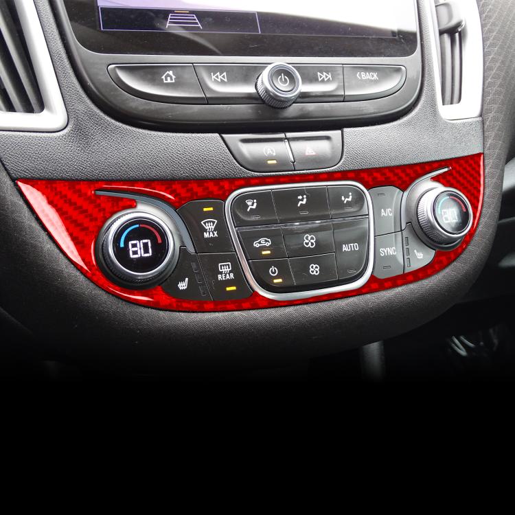 For Chevrolet Malibu 2016-2022 C Model Universal Central Control Knob Panel Sticker(Red) - Car Interior Mouldings by buy2fix | Online Shopping UK | buy2fix