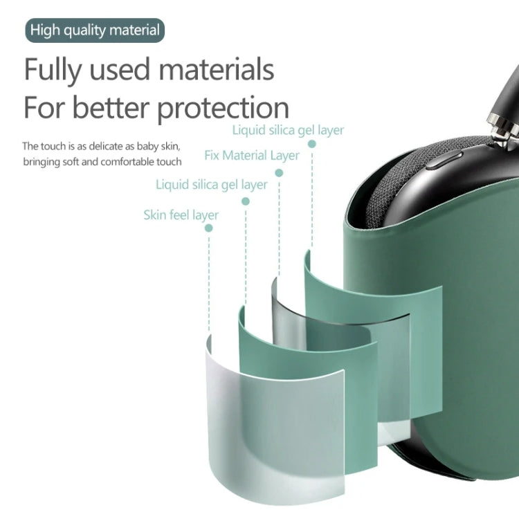 For AirPods Max Headphone Protective Cover Soft Case(Purple) by buy2fix