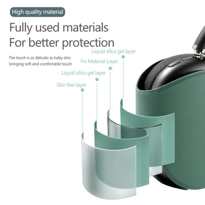 For AirPods Max Headphone Protective Cover Soft Case(Purple) by buy2fix