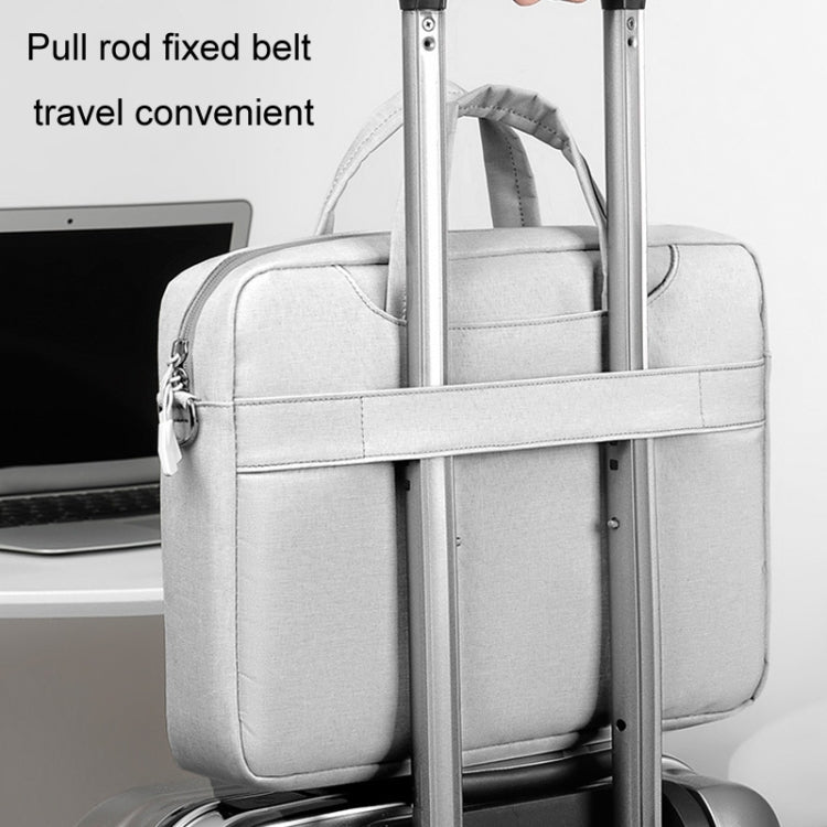 17.3 inch Portable Crossbody Air Bag Gaming Computer Laptop Shoulder Bag(Light Gray) by buy2fix