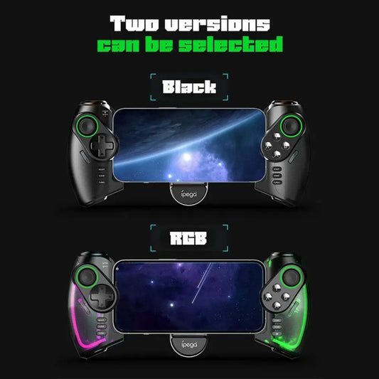 IPEGA Mechanical Gamepad Tablet Cell Phone Stretch Wireless Bluetooth Grip For N-S / P3 / PC / Switch / Android / IOS, Product color: Black - Gamepads by ipega | Online Shopping UK | buy2fix