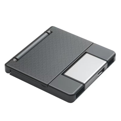 7 in 1 OTG SD Card Reader USB Type-C Adapter TF SD SIM PIN Storage Box(Silver) by buy2fix
