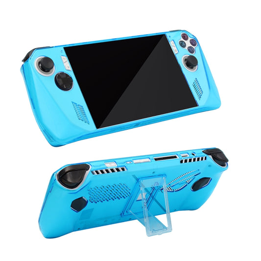 For ASUS ROG Ally Pocket Console Protective Case Transparent Crystal Case TPU Protective Case Accessories(Transparent Blue) - Cases by buy2fix | Online Shopping UK | buy2fix