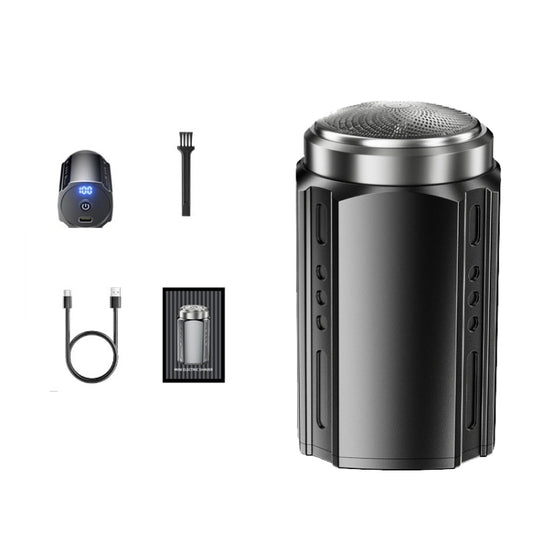 Smart Digital Display Electric Shaver Rechargeable Pocket Razor, Spec: 6 Leaf Knife Head Black - Shavers & Accessories by buy2fix | Online Shopping UK | buy2fix