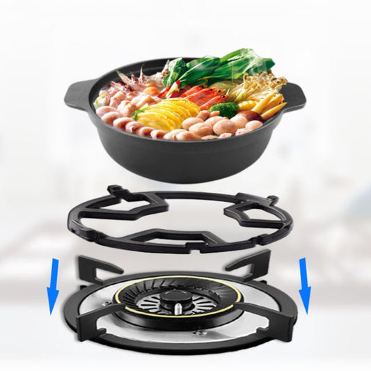 Gas Stove Rack Cast Iron Wok Support Ring Stand  for Home Kitchen Cookware Stove(Black) - Cooktop Parts by buy2fix | Online Shopping UK | buy2fix