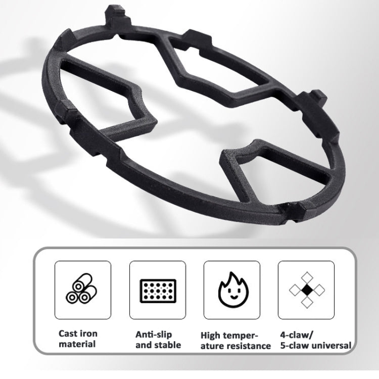 Gas Stove Rack Cast Iron Wok Support Ring Stand  for Home Kitchen Cookware Stove(Black) - Cooktop Parts by buy2fix | Online Shopping UK | buy2fix