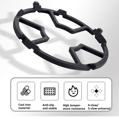 Gas Stove Rack Cast Iron Wok Support Ring Stand  for Home Kitchen Cookware Stove(Black) - Cooktop Parts by buy2fix | Online Shopping UK | buy2fix