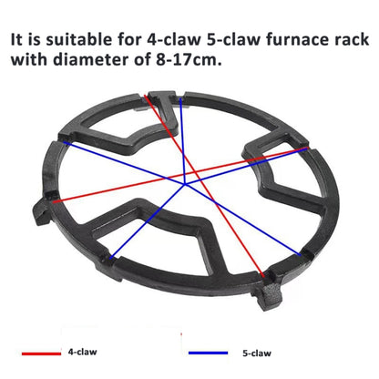 Gas Stove Rack Cast Iron Wok Support Ring Stand  for Home Kitchen Cookware Stove(Black) - Cooktop Parts by buy2fix | Online Shopping UK | buy2fix