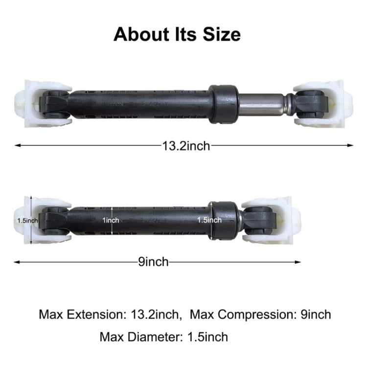 For Whirlpool XQG90-ZS20903W Drum Washing Machine 4pcs /Set Shock Absorber WFC1066CS / CW - Washing Machine Parts by buy2fix | Online Shopping UK | buy2fix