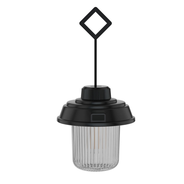 Outdoor LED Camping Light Canopy Hanging Lamp Portable Camping Tent Lights, Style: Charging Model Black by buy2fix