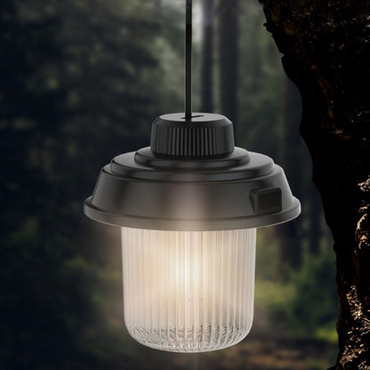 Outdoor LED Camping Light Canopy Hanging Lamp Portable Camping Tent Lights, Style: Charging Model Black by buy2fix