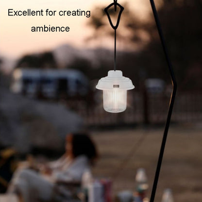 Outdoor LED Camping Light Canopy Hanging Lamp Portable Camping Tent Lights, Style: Charging Model Black by buy2fix