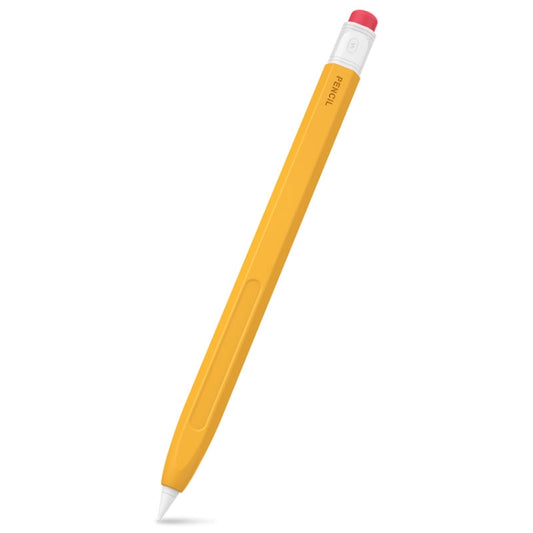 For Apple Pencil 2 AhaStyle PT180-2 Retro Stylus Protective Case Drop Proof Capacitive Pen Cover(Yellow) - Pencil Accessories by AhaStyle | Online Shopping UK | buy2fix