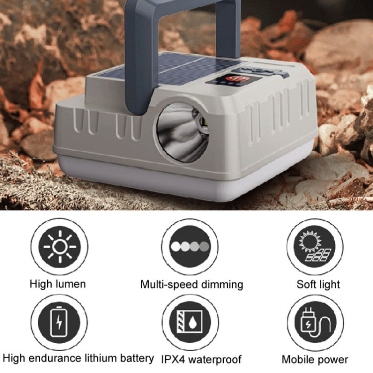 Outdoor Solar Energy Charging Camping Light Hanging Multi-Functional Tent Lamp Power Outage Emergency Lights by buy2fix