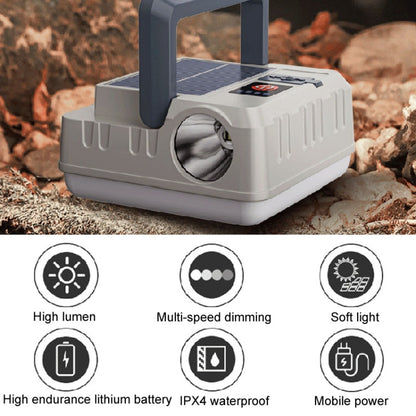 Outdoor Solar Energy Charging Camping Light Hanging Multi-Functional Tent Lamp Power Outage Emergency Lights by buy2fix