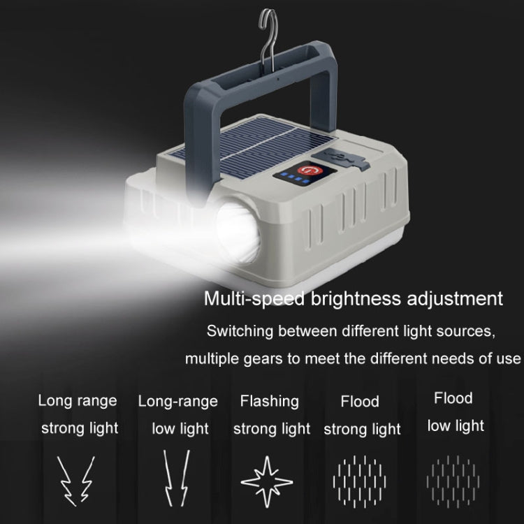 Outdoor Solar Energy Charging Camping Light Hanging Multi-Functional Tent Lamp Power Outage Emergency Lights by buy2fix