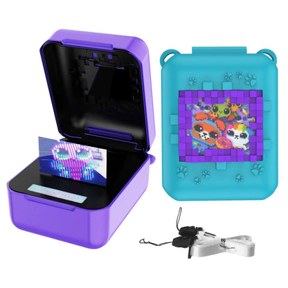 For Bitzee Pet Machine Silicone Anti-Shock And Anti-Fall Protective Cover All-Inclusive Case(Purple) - Cases by buy2fix | Online Shopping UK | buy2fix