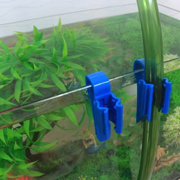 5pcs Multifunctional Fish Tank Aquarium Water Pipe Fixing Clip(Blue) - Fish Tanks & Accessories by buy2fix | Online Shopping UK | buy2fix