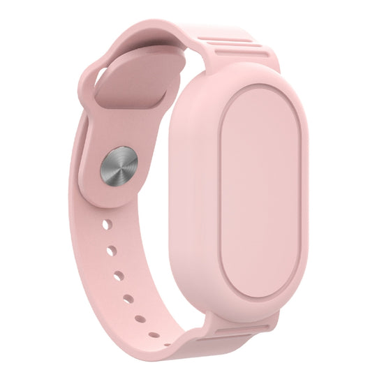 For Samsung Galaxy SmartTag 2 Bracelet Silicone Protective Case Positioning Anti Loss Tracker Life Waterproof Wristband(Pink)
