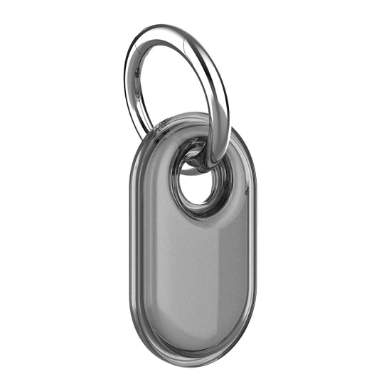 For Samsung Galaxy SmartTag 2 Keychain All Inclusive IP68 Waterproof Protective Case(Transparent Black)