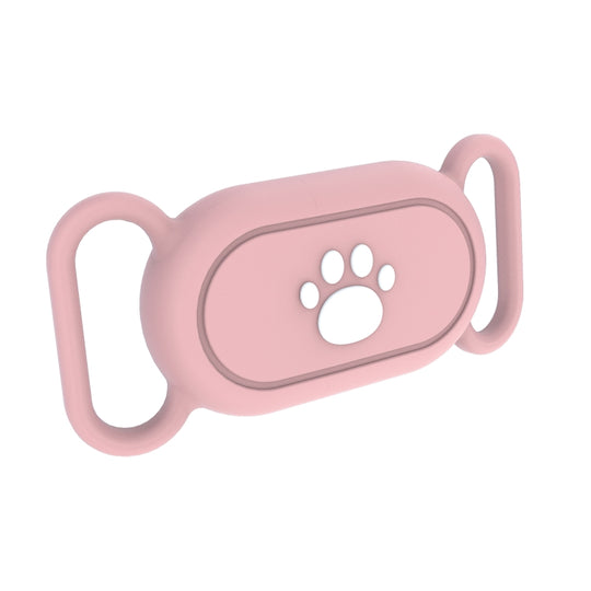 For Samsung Galaxy SmartTag 2 Pet Life Waterproof Silicone Protective Case, Color: Pink Cat Claw