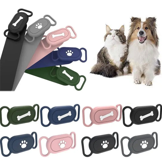For Samsung Galaxy SmartTag 2 Pet Life Waterproof Silicone Protective Case, Color: Black Cat Claw - SmartTag Accessories by buy2fix | Online Shopping UK | buy2fix