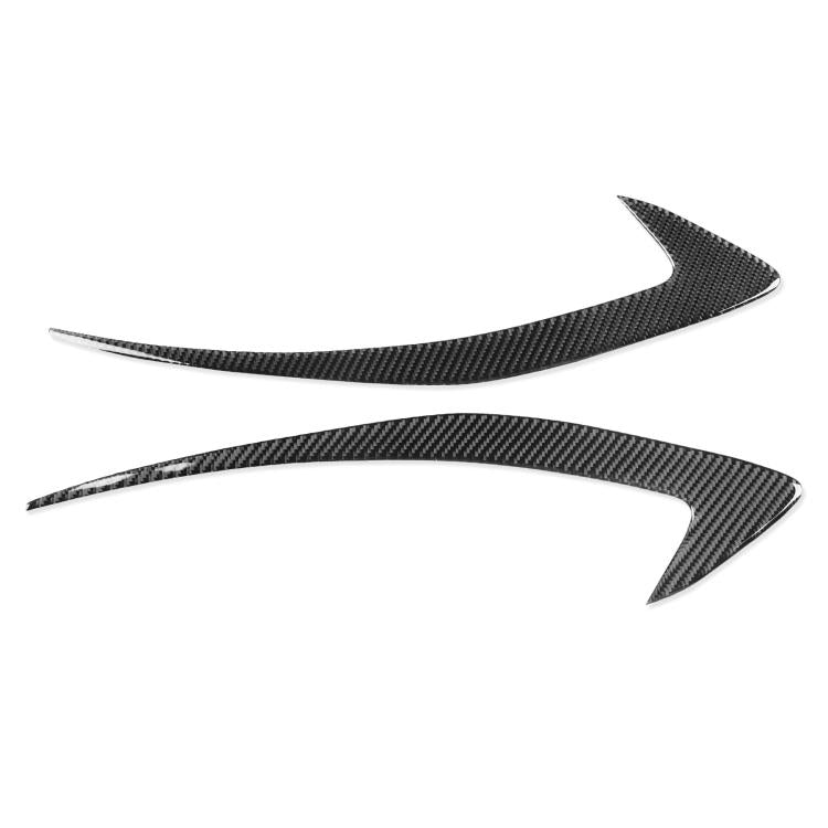 For Chevrolet Malibu 2016-2024 2pcs /Set Left-hand Drive Headlight Eyebrow Sticker(Black) - Car Interior Mouldings by buy2fix | Online Shopping UK | buy2fix