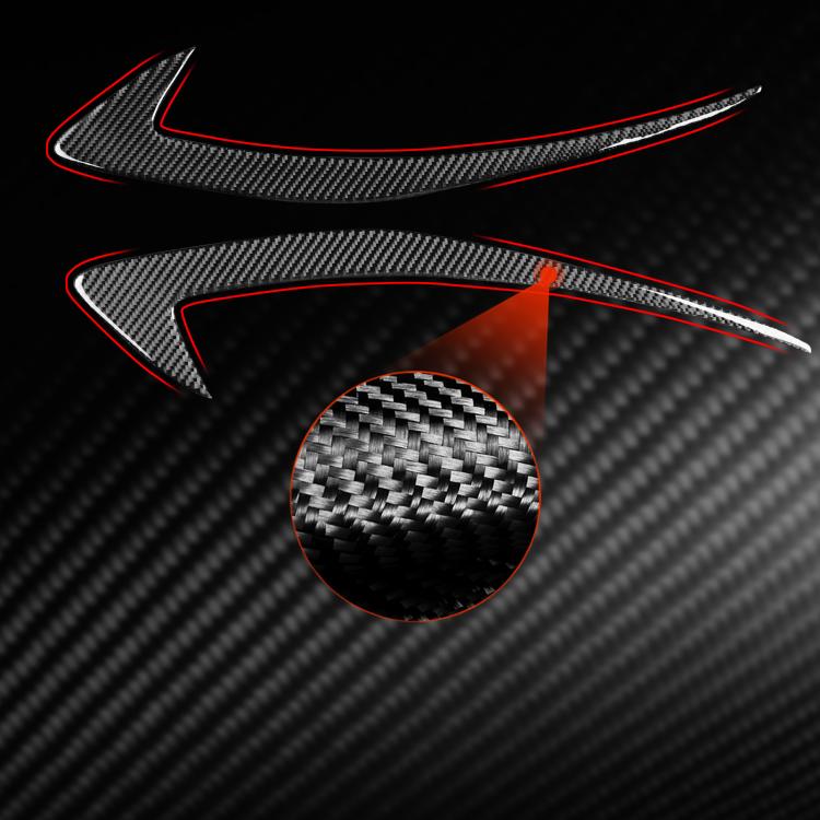 For Chevrolet Malibu 2016-2024 2pcs /Set Left-hand Drive Headlight Eyebrow Sticker(Black) - Car Interior Mouldings by buy2fix | Online Shopping UK | buy2fix