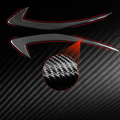 For Chevrolet Malibu 2016-2024 2pcs /Set Left-hand Drive Headlight Eyebrow Sticker(Red) - Car Interior Mouldings by buy2fix | Online Shopping UK | buy2fix