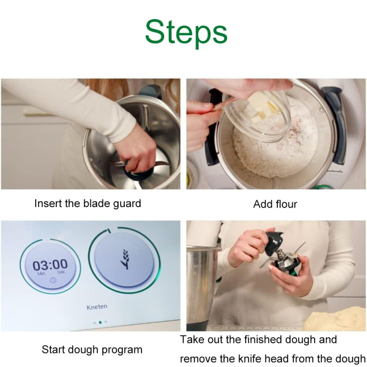 For Thermomix TM5 / TM6 Kitchen Machine Kneading Dough Blade Isolation Protective Cover(Black) - Food Disposer Parts by buy2fix | Online Shopping UK | buy2fix