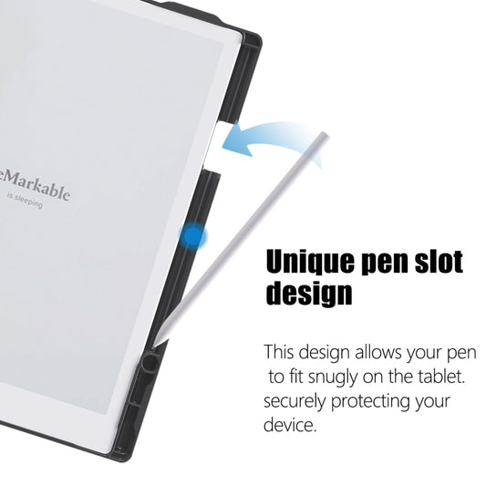 For ReMarkable 2 10.3 Inch 2020 Paper Tablet Case Multi-Viewing Adjustable Folding Book Folio Cover(Black) - Others by buy2fix | Online Shopping UK | buy2fix