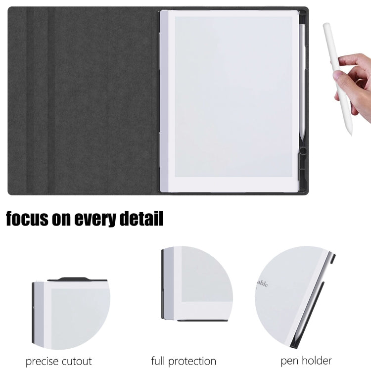 For ReMarkable 2 10.3 Inch 2020 Paper Tablet Case Multi-Viewing Adjustable Folding Book Folio Cover(Black) - Others by buy2fix | Online Shopping UK | buy2fix