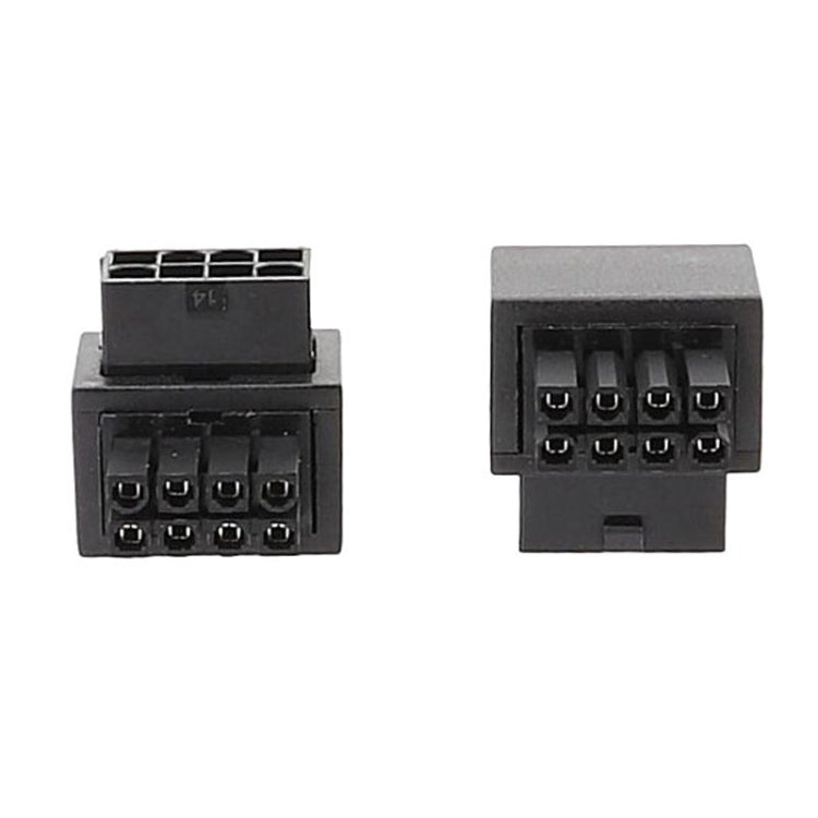 Positive Bend A Type Motherboard CPU 8Pin Power Steering Connector Interface Steering Header 90 Degree Adaptor by buy2fix