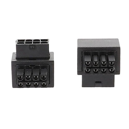 Positive Bend A Type Motherboard CPU 8Pin Power Steering Connector Interface Steering Header 90 Degree Adaptor by buy2fix