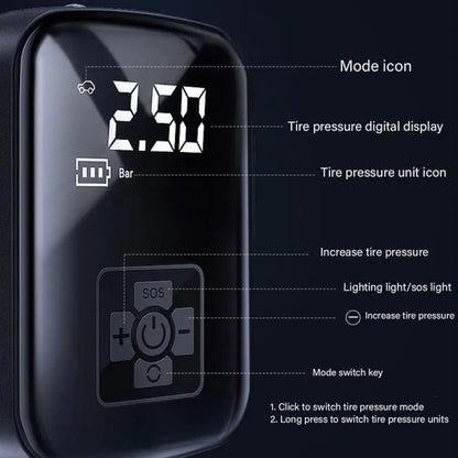 Car Portable Electric Tire Inflator Pump, Model: Wired - Inflatable Pump by buy2fix | Online Shopping UK | buy2fix
