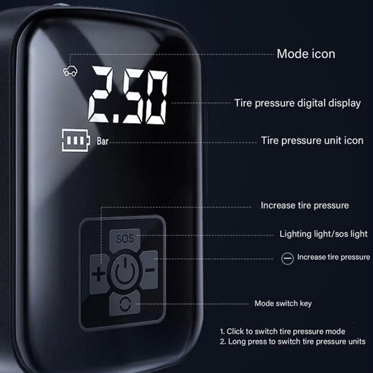 Car Portable Electric Tire Inflator Pump, Model: Wired - Inflatable Pump by buy2fix | Online Shopping UK | buy2fix