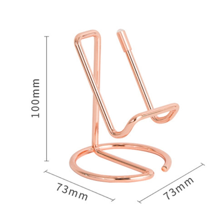 Wrought Iron Stable Desktop Tablet Phone Lazy Stand Office Business Card Holder(Black) - Desktop Holder by buy2fix | Online Shopping UK | buy2fix