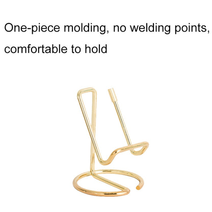 Wrought Iron Stable Desktop Tablet Phone Lazy Stand Office Business Card Holder(Black) - Desktop Holder by buy2fix | Online Shopping UK | buy2fix