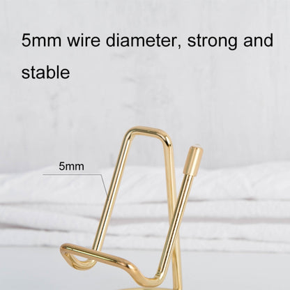 Wrought Iron Stable Desktop Tablet Phone Lazy Stand Office Business Card Holder(Black) - Desktop Holder by buy2fix | Online Shopping UK | buy2fix