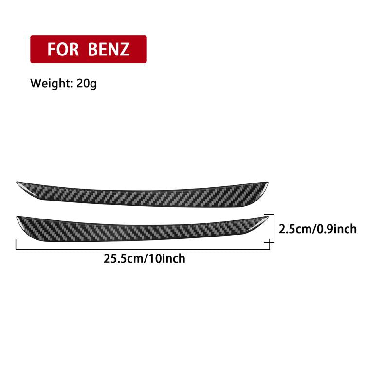 For Mercedes-Benz G-Class W463 2pcs /Set Eyebrow Sticker(Red) - Car Interior Mouldings by buy2fix | Online Shopping UK | buy2fix