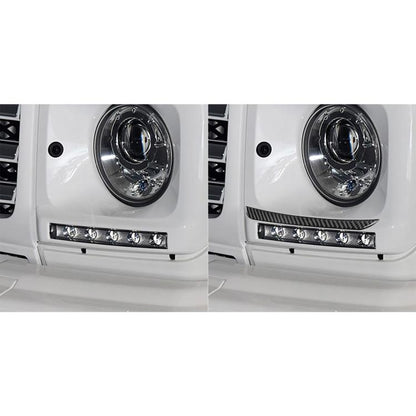For Mercedes-Benz G-Class W463 2pcs /Set Eyebrow Sticker(Red) - Car Interior Mouldings by buy2fix | Online Shopping UK | buy2fix
