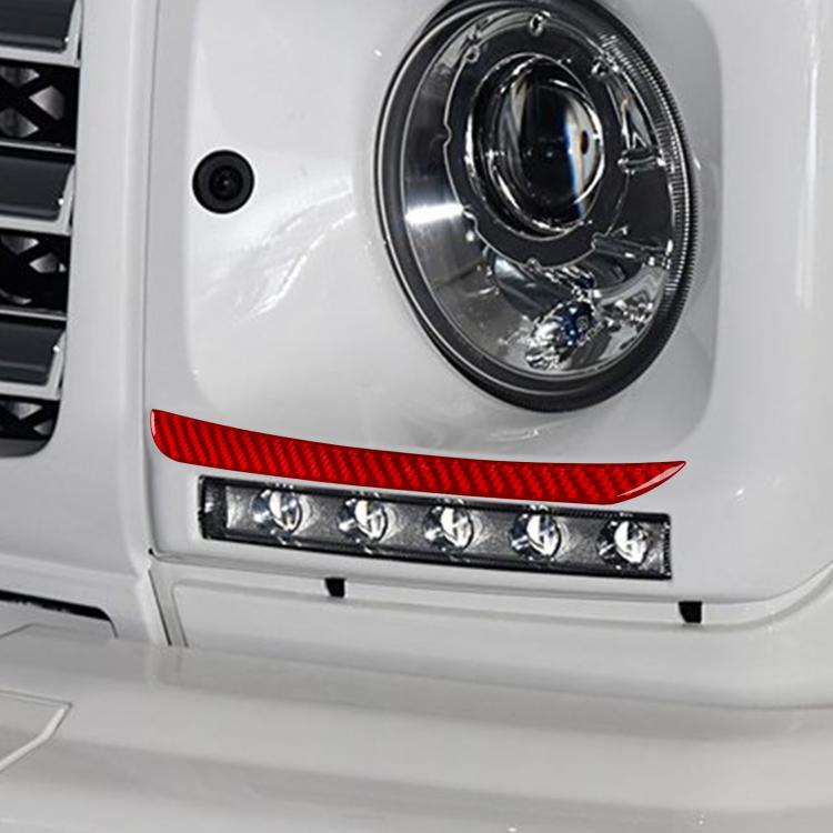 For Mercedes-Benz G-Class W463 2pcs /Set Eyebrow Sticker(Red) - Car Interior Mouldings by buy2fix | Online Shopping UK | buy2fix