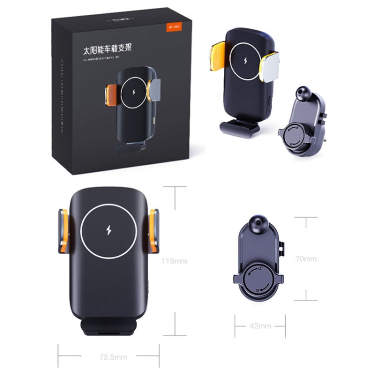 Smart Induction Wireless Charger Car Cell Phone Holder Solar Fast Charging Air Vent Navigation Stand(Universal) by buy2fix