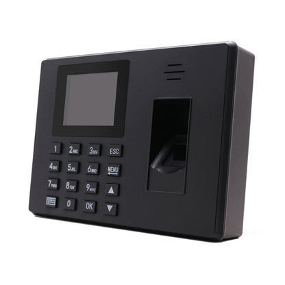 Fingerprint Recognition Voice Broadcast Smart Report Generation Attendance Machine, Model: Black EU Plug by buy2fix