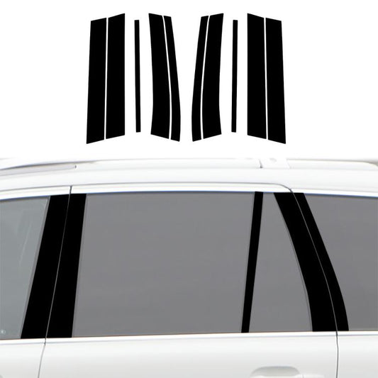 For 2003-2014 Volvo XC90 10pcs /Set Universal B-pillar Decorative Sticker for Left and Right Drive(Black) - Car Interior Mouldings by buy2fix | Online Shopping UK | buy2fix