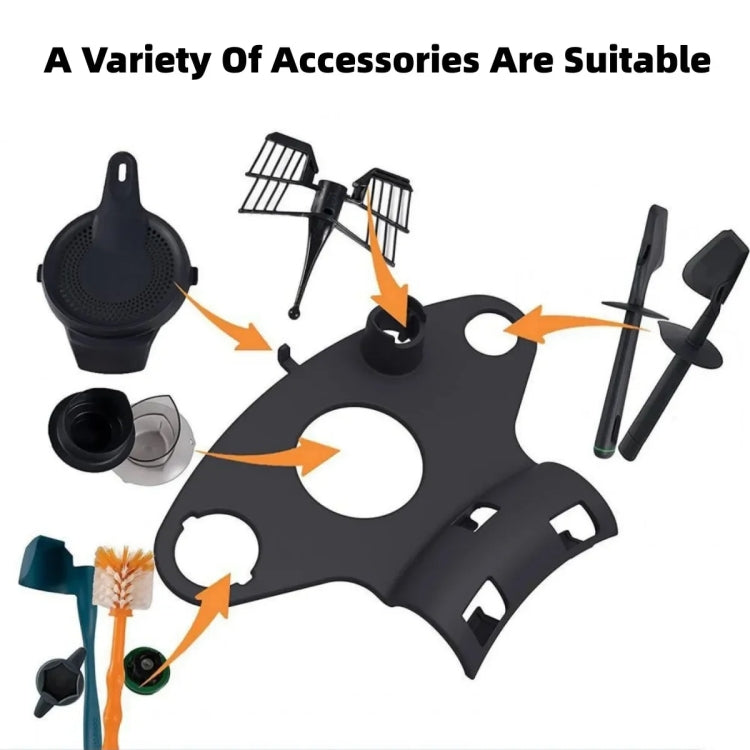 For Thermomix  TM5 TM6 Storage Rack Holder Food Processor Accessories(Black) - Food Disposer Parts by buy2fix | Online Shopping UK | buy2fix