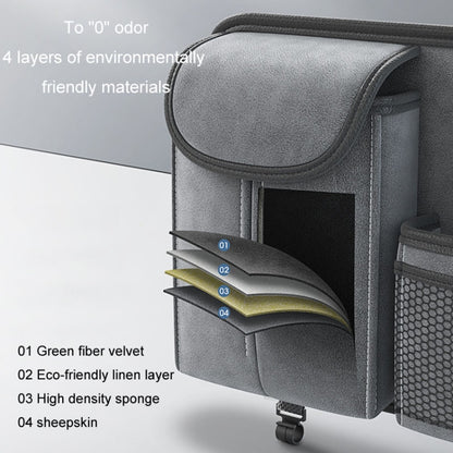 Car Seat Back Organizer Multifunctional Storage Bag Decorative Products(Gray) by buy2fix