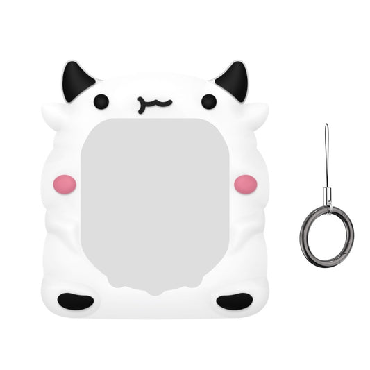 For Tamagotchi Uni (2023) Pet Game Console Silicone Protective Case(White Cow) - Cases by buy2fix | Online Shopping UK | buy2fix
