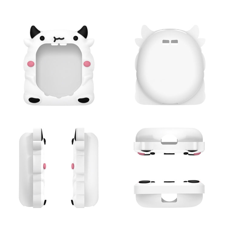 For Tamagotchi Uni (2023) Pet Game Console Silicone Protective Case(White Cow) - Cases by buy2fix | Online Shopping UK | buy2fix