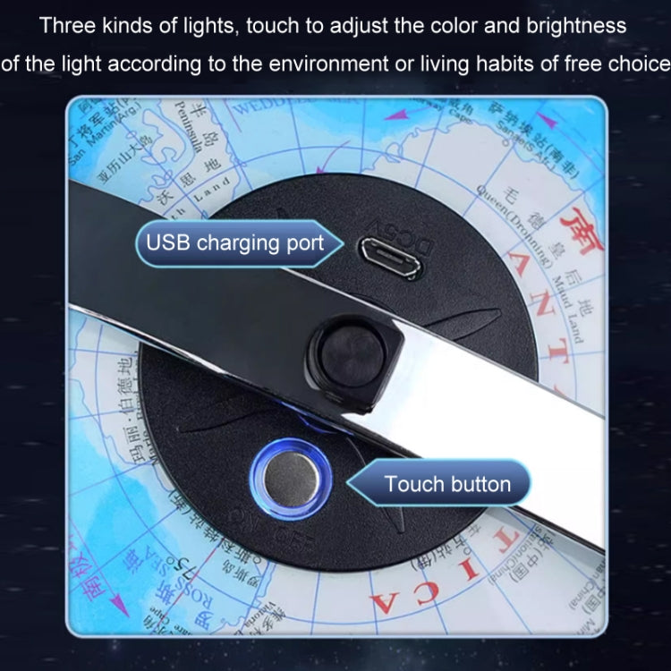 High Definition Teaching 3D Intelligent Suspended Globe(30cm Charging Model with Light) by buy2fix